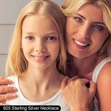 Memorjew 925 Sterling Silver Initial Necklace, Dainty Letter K Gold Cursive Initial Necklace for Women, Valentines Mother’s Day Gifts Jewelry Hypoallergenic Necklace for Women