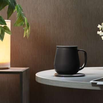 OHOM Ui Plus Self Heating Mug Set with Wireless Charging
