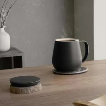 OHOM Ui Plus Self Heating Mug Set with Wireless Charging