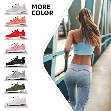 BOGOVER Womens Air Cushion Lightweight Running Shoes