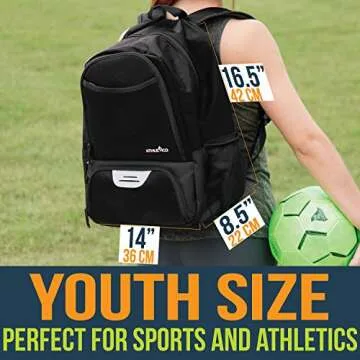 Athletico Youth Soccer Bag for Sports - Multi use Backpack