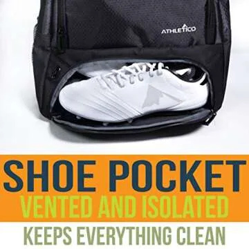 Athletico Youth Soccer Bag for Sports - Multi use Backpack