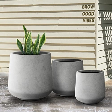 Stylish Kante Concrete Planters for Indoor Outdoor Use