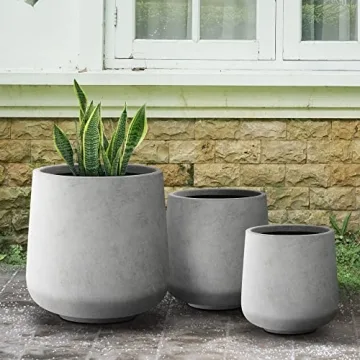 Stylish Kante Concrete Planters for Indoor Outdoor Use