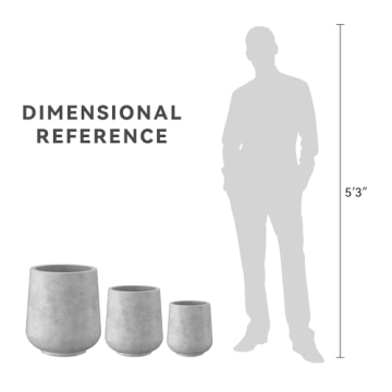 Stylish Kante Concrete Planters for Indoor Outdoor Use