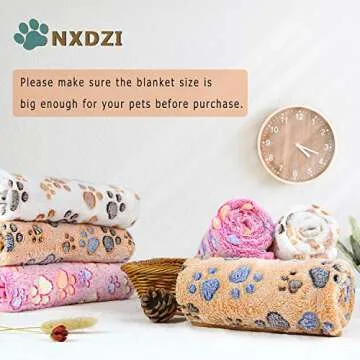 Dog Blankets for Medium Large Dogs Washable, 3 Pack Pet Blanket Washable 41" x 31", Fuzzy Soft Puppy Blanket Throw Cover for Kennel Crate Bed, Blanket for Dogs, Pet Blankets for Dogs