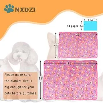 Dog Blankets for Medium Large Dogs Washable, 3 Pack Pet Blanket Washable 41" x 31", Fuzzy Soft Puppy Blanket Throw Cover for Kennel Crate Bed, Blanket for Dogs, Pet Blankets for Dogs