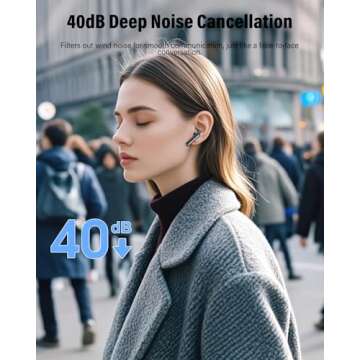 Bluetooth 5.4 Wireless Earbuds with Noise Cancelling Mic