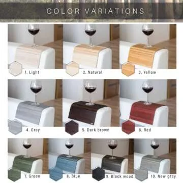 Sofa arm Tray Table Couch Bedside Wood Coaster Coffee Cup Foldable armrest Caddy end Protector Folding Living Room Furniture mat tv Chair Tables Trays with Phone Holder