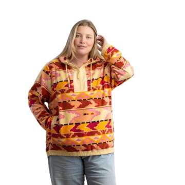 LIV Outdoor Women's Rowan Microfleece Quarter Zip Hoody - Plus Size, 2X, Pear Sorbet