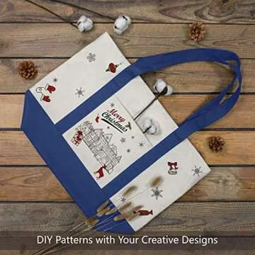 TOPDesign Canvas Tote Bag - Durable & Reusable for All