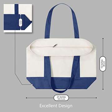 TOPDesign Canvas Tote Bag - Durable & Reusable for All