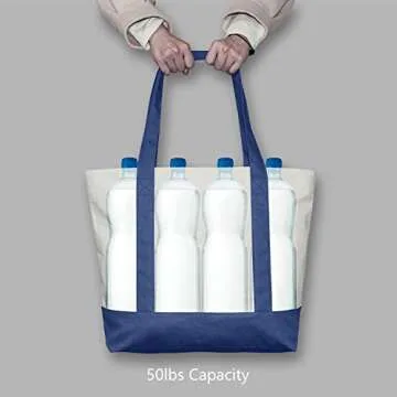 TOPDesign Canvas Tote Bag - Durable & Reusable for All
