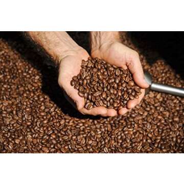 Tanzania Peaberry Ground Coffee, Medium Roast, 1 LB Bag, Single Origin 100% Arabica, Roasted in Brooklyn