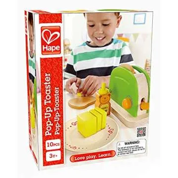Hape Wooden Toaster Set for Kids’ Creative Play