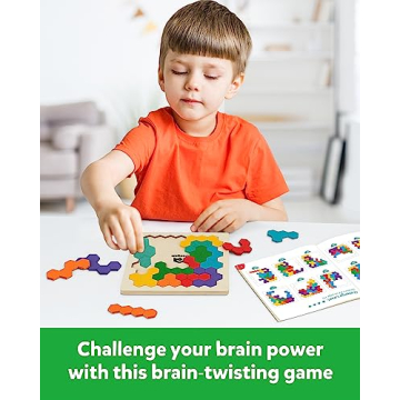 Wooden Tangram Puzzle - STEM Educational Gift for Kids