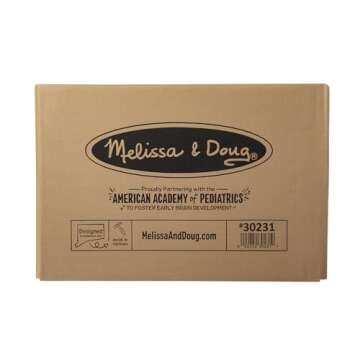 Melissa & Doug Wooden Child's Lift-Top Desk & Chair - White Play Desk and Chair Set for Toddlers and Kids Ages 3+