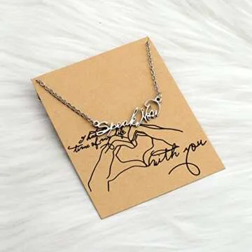 OKEYCH Speak Now Music Necklace with Message Card Swift Gift for Fans Music lover Gift (Speak Now ne)