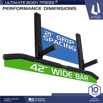 Ultimate Body Press Joist Mount Pull Up Bar for Home