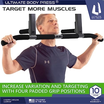 Ultimate Body Press Joist Mount Pull Up Bar for Home