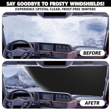 Autovir Windshield Cover for Snow & Frost Protection