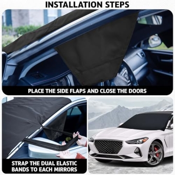 Autovir Windshield Cover for Snow & Frost Protection