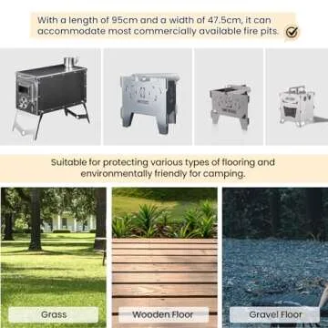 OneTigris Fire-Retardant Mat for Camping Stove, Fire Pit