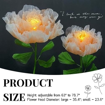 LG LOUIS GARDEN 6.56 Ft Electric Auto-Open Flower Decor