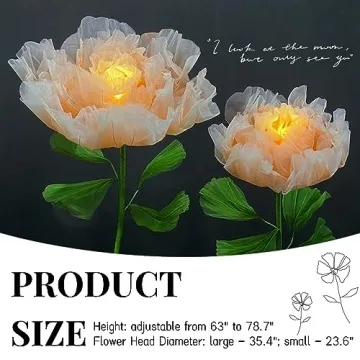 LG LOUIS GARDEN 6.56 Ft Electric Auto-Open Flower Decor