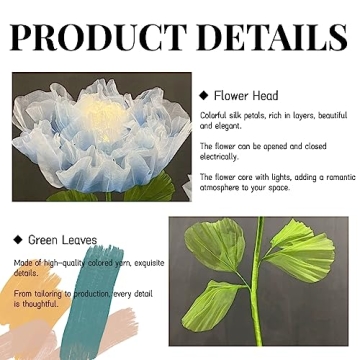 LG LOUIS GARDEN 6.56 Ft Electric Auto-Open Flower Decor