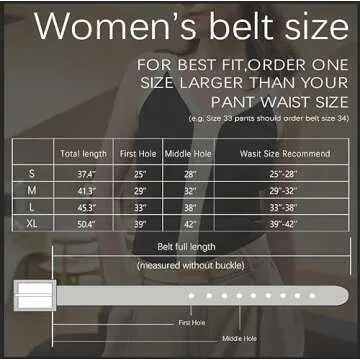 YooAi Womens Leather Belt Skinny Waist Belt for Dresses Jeans Pants with Gold Buckle Black+Khaki 95