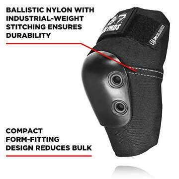 187 Killer Pads Slim Elbow Pad - Durable, Comfortable, and Protective Gear