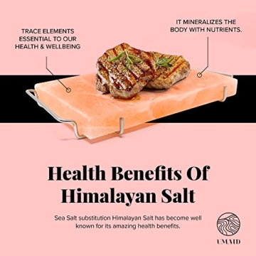 UMAID Himalayan Salt Block Enhance Flavors Cooking Gifts