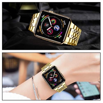 MioHHR Elegant Stainless Steel Watch Band for Apple Watch