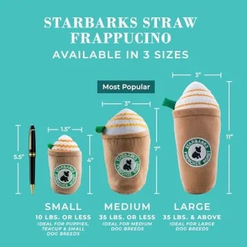Haute Diggity Dog Starbarks Frappawcino Plush Dog Toy
