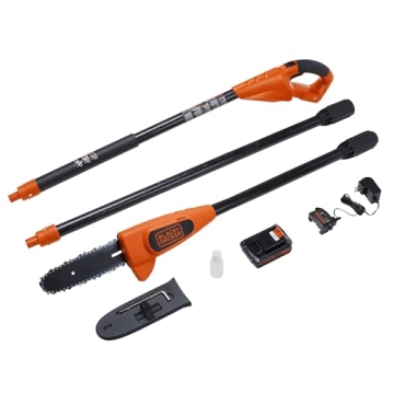 BLACK+DECKER 20V MAX Cordless Pole Saw Kit - Lightweight, Long Reach, Eco-Friendly