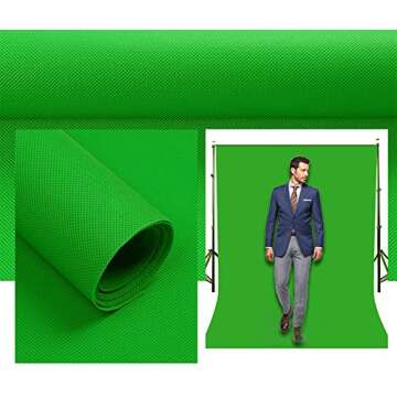 LYLYCTY Background 5x7ft Non-Woven Fabric Solid Color Green Screen Photo Backdrop Studio Photography Props