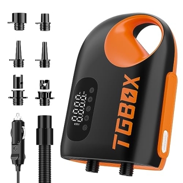 TGBOX Paddle Board Pump,Digital Smart Inflation & Deflation Dual-Use Sup Air Pump for Paddle Board, ...