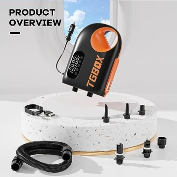 TGBOX Paddle Board Pump,Digital Smart Inflation & Deflation Dual-Use Sup Air Pump for Paddle Board, Inflatable Tent, Boats, Pool