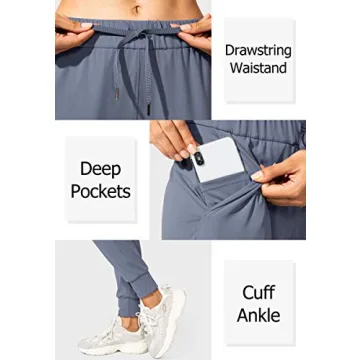 SANTINY Women's Joggers with Pockets for Comfort and Style