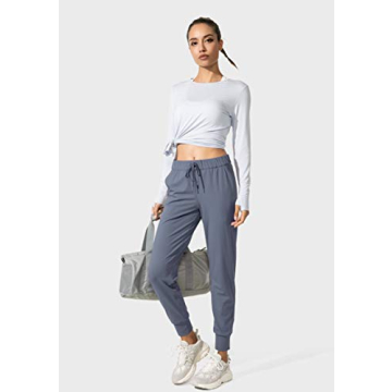 SANTINY Women's Joggers with Pockets for Comfort and Style