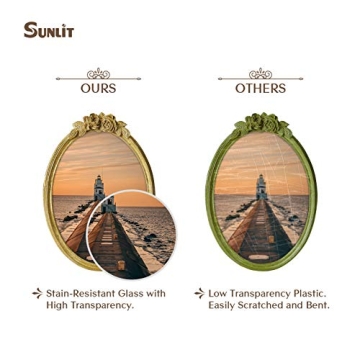 Elegant 5x7 Vintage Picture Frame with Glass Front