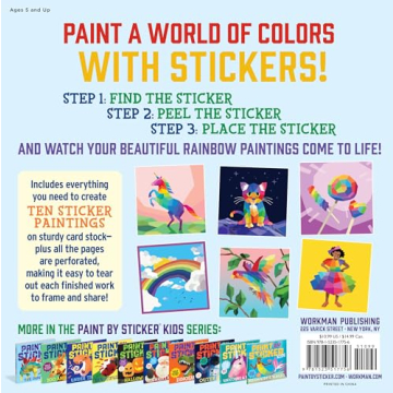 Engaging Paint by Sticker Book for Kids 3-8 Years