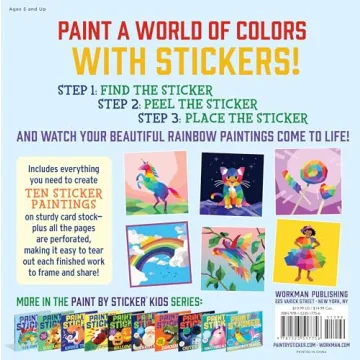 Engaging Paint by Sticker Book for Kids 3-8 Years