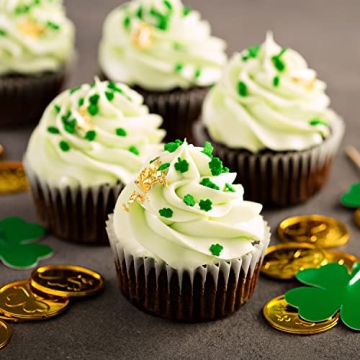 St. Patrick's Day Sprinkles - Green Shamrock Cupcake Toppings