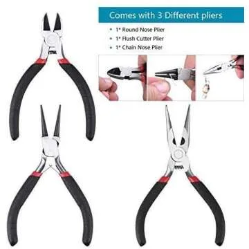 KINCREA Jewelry Making Tools with Jewelry Making Supplies Kit, Jewelry Wires and Jewelry Findings for Jewelry Repair and Beading