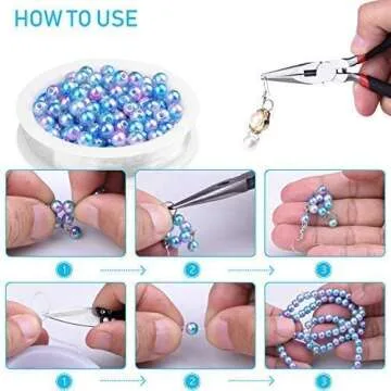 KINCREA Jewelry Making Tools with Jewelry Making Supplies Kit, Jewelry Wires and Jewelry Findings for Jewelry Repair and Beading