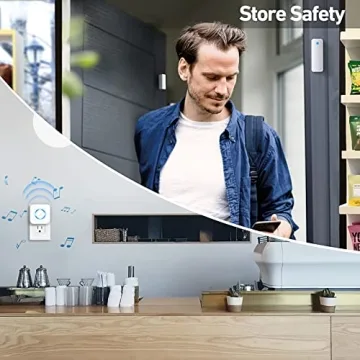 Satisure Wireless Door Chime Alarm 600ft Range 58 Tones