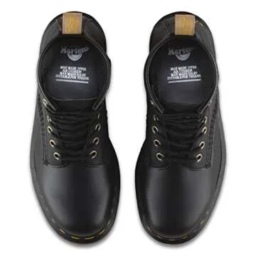 Dr. Martens Unisex Vegan 1460 8 Eye Boot, Black Felix Rub Off, 8 Women/7 Men