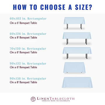 Premium LinenTablecloth 90 x 132 Inch Rectangular Tablecloth with Rounded Corners